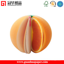 3D Orange Sticky Note Customized Fruit Sticky Note Pad